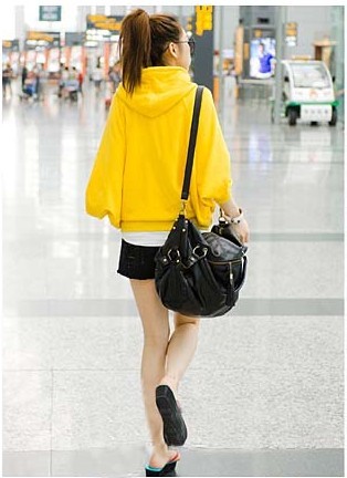 Bat рубашка, фуфайки желтых дам с капюшоном, длинняя втулка