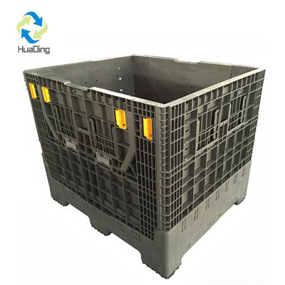 1200*1000*590mm Heavy Duty Foldable Warehouse Storage Container with Wheels and