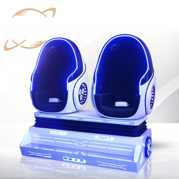 Direct selling high-quality virtual reality simulation amusement equipment 2 seats 9d 360 vr cinema sports egg chair