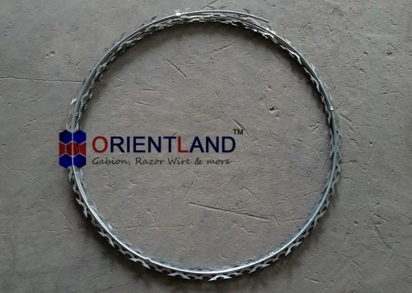 Sharp Helical Cbt60 Concertina Razor Barbed Wire Hot Rich Galvanized Steel