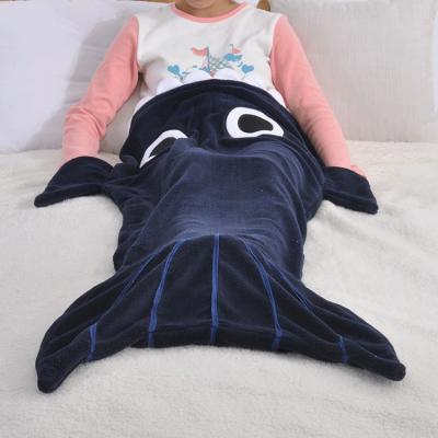 Soft Cuddly Animal Tail Blanket Kids Wearable Flano Cozy Plush Fleece Blanket