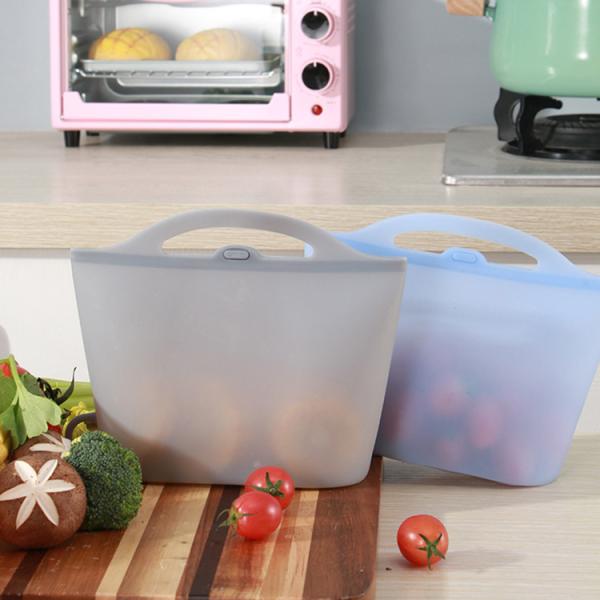 1500ml frutifica armazenamento reusável do alimento do silicone ensaca multi cores sustentáveis