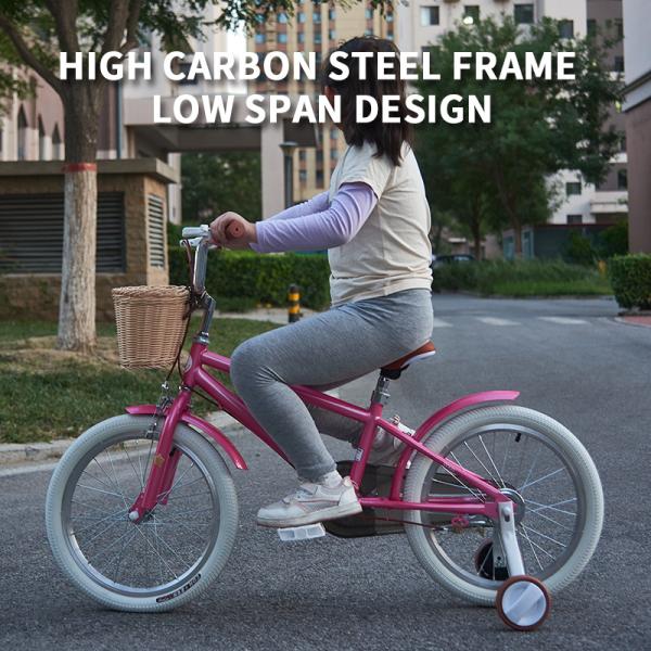 Розовый цвет Легкий детский велосипед 12 дюймов с корзиной и тренировочным колесом OEM доступен