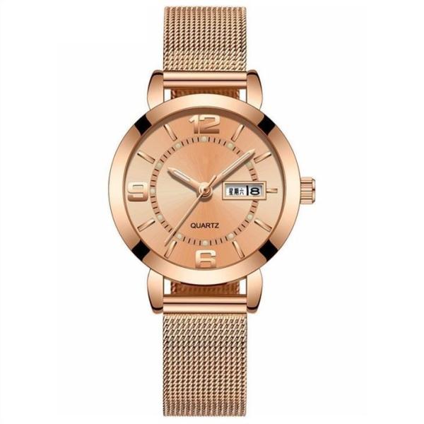 Calendar Waterproof Business Women Watch Japan Movt Womens Quartz Watch 3ATM