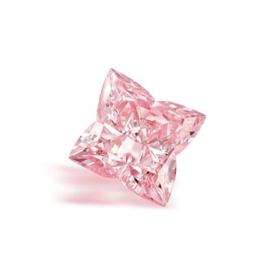 Sakura Pink Vivid Cut Lab Grown Diamonds Fancy Pink VVS-VS IGI Certified CVD Man Made Diamond