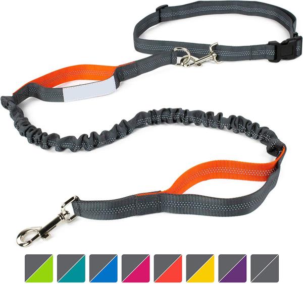 Tangle Free Bungee Dog Leash 100% Nylon Eco Friendly