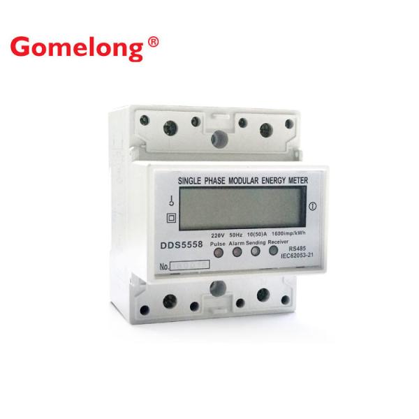 Factory Outlets 4 Modular Single Phase Din Rail Electric Energy Meter