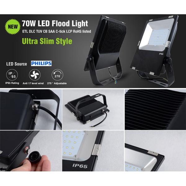 Weatherproof 70 Watt  Outdoor LED Flood Lights 4500K  For Warehouses