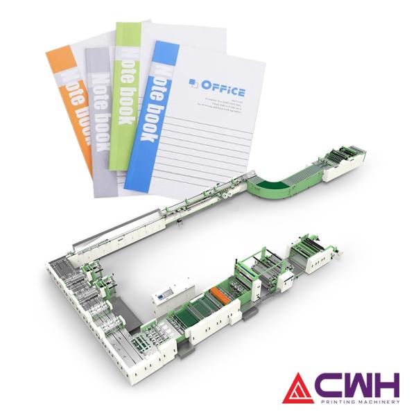 Automatic Cold Glue Taped Notebook Making Machine/white glue binding