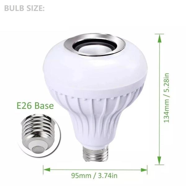 Smart Music LED Bulb Speaker with Music Function and 80 Ra Color Rendering Index