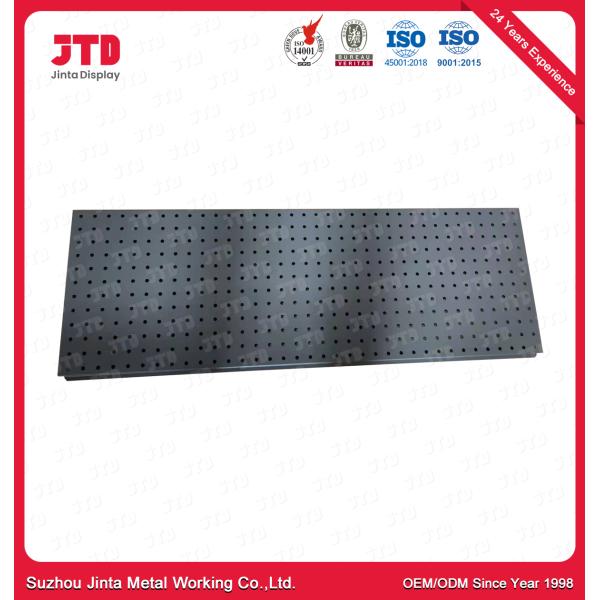 Metal Supermarket Shelving Punched Back Panel 0.6mm Thickness