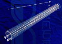 Personnalisation professionnelle aucun tube de verre de quartz d'air pour le four de tube