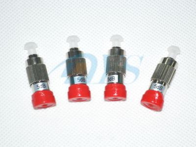 Precision Ceramic Ferrule Fiber Optical Attenuator FC 5dB  , Low Back Reflection