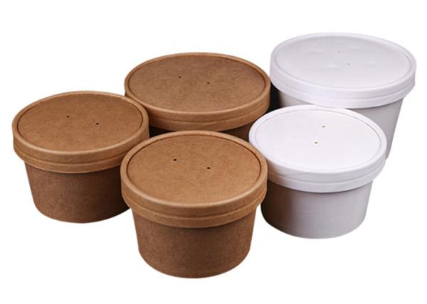 6oz 8oz 10oz Disposable Fast Restaurant Rice Packaging Take Away Paper Bowl