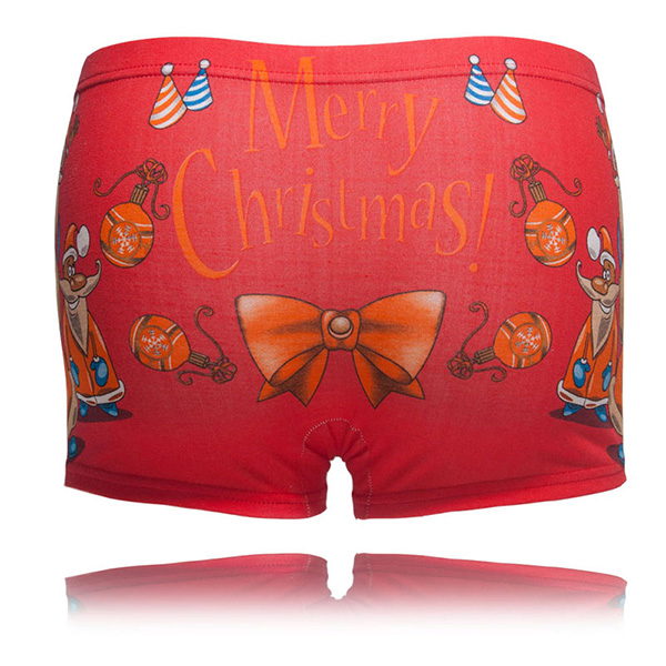 New Style Underwear Men underwear funny Print Cotton Men Boxer Sexy Brand Cuecas Cool Men