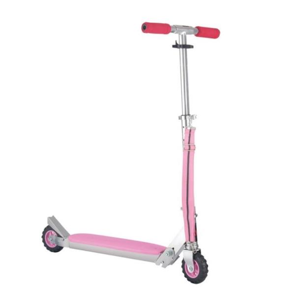 Skate lightweight kick scooter With Rubber Wheels Pink Color For Girls Only Age 6-12
