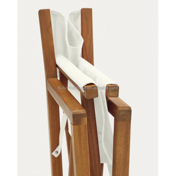 Emballage du courrier Chaise extérieure moderne nordique avec bois massif et design pliable
