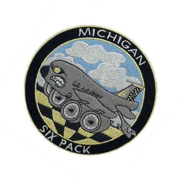 Laser Cut 3in Embroidery Michigan Iron On Patch Twill For Sports