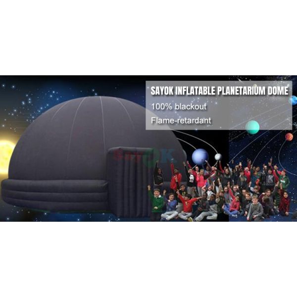 4m Dôme gonflable du planétarium Tente de cinéma portable École projection Dôme gonflable du planétarium avec souffleur de l'air Tapis de sol