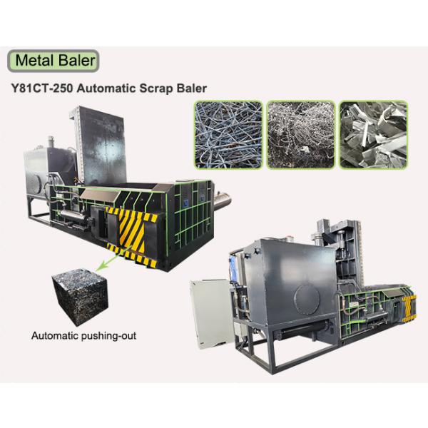 250 Ton Waste Metal Baling Machine Hydraulic Drive For Scrap Steel / Iron Compaction