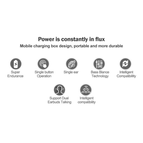 40mAh Single Bluetooth Earpiece 4 Hrs Playtime Hands Free Car Headphones