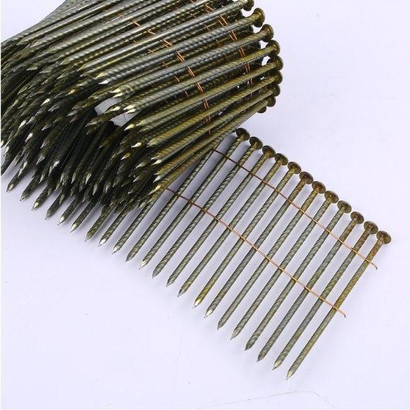 0.131 Galvanized Coil Nail 0.148  Wire Pallet Siding Nail Coil Screw Shank Diamond