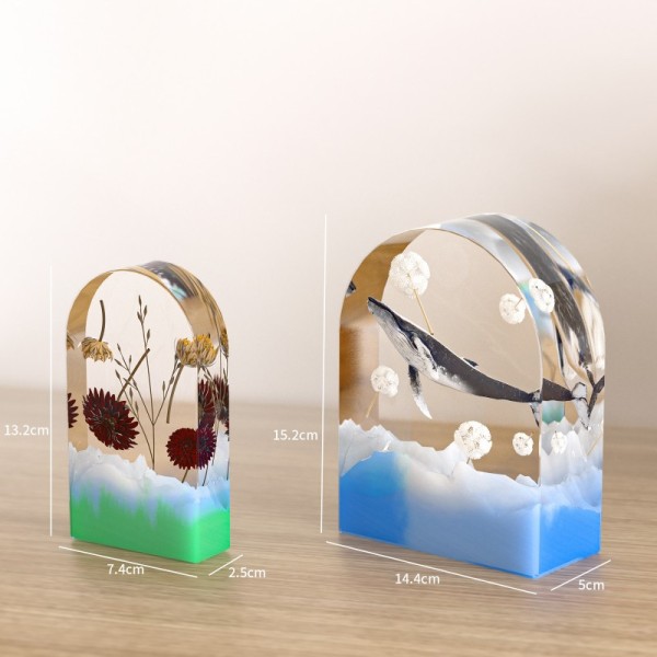 Crystal Drip Glue Dried Flower Arch Ornament Drip Glue Mold DIY Large, Medium, Small Arch Bookshelf Silicone Mold