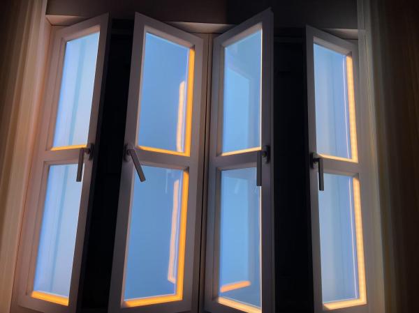 100-240V Voltage Fake Skylight Panel APP Remote Control Included for Circadian Lighting