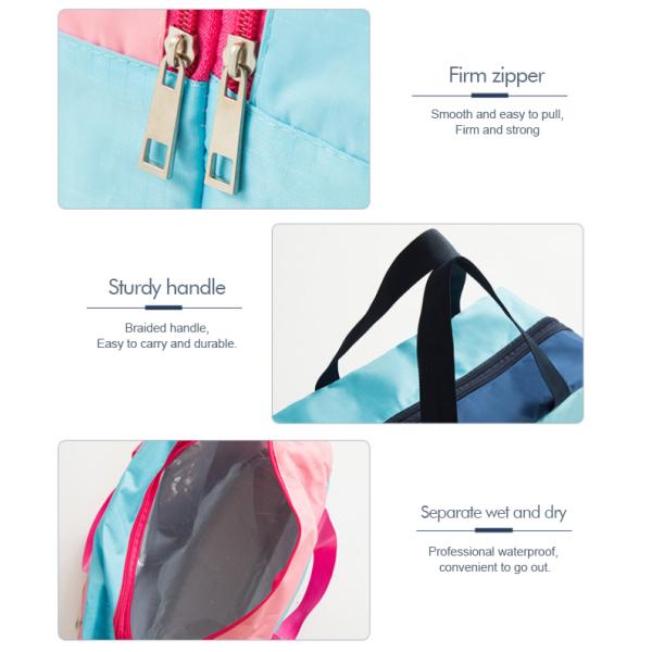 Dry Oxford Storage Beach Bag Tote Oversized BSCI SEDEX 4 PILLAR