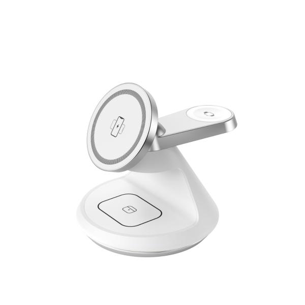 Multifunctional Wireless Desktop Charger Rotating 15W With Private Mold