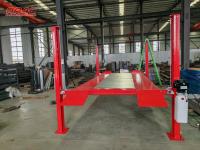 AA4C 4 Post car Parking lift auto storage system vehicles parking for 2 cars 2m high 3.5T capacity