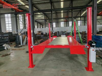 AA4C 4 Post car Parking lift auto storage system vehicles parking for 2 cars 2m high 3.5T capacity