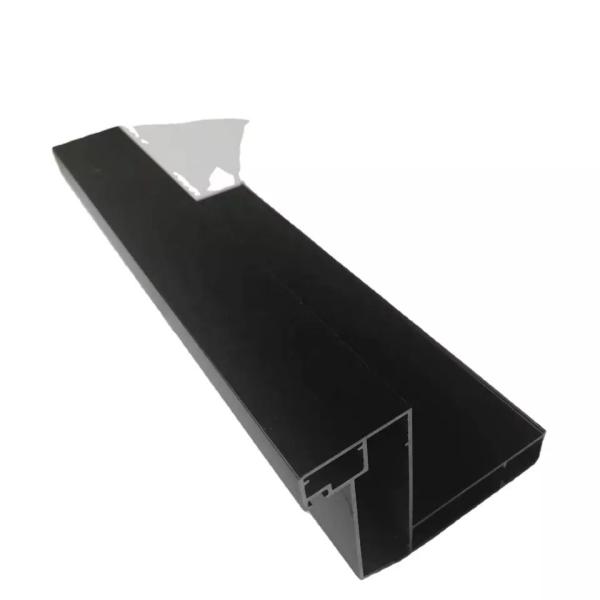штранг-прессование 1.5mm черное алюминиевое профилирует алюминиевые сползая оконные рамы