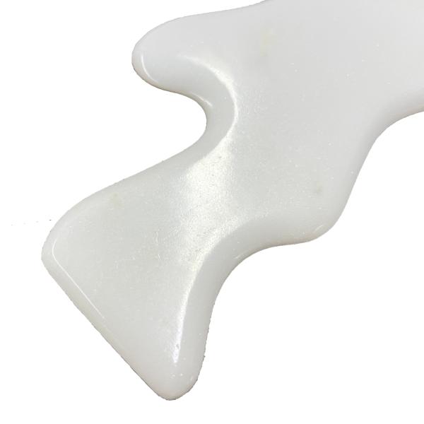 Body Sculpting Tools Large White Jade Scraping Massage Tools for Lymphatic Drainage and Gua sha Therapy