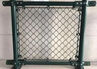 épaisseur de 4mm barrière Pvc Coated Diamond Wire Mesh de cyclone de vert de 4 pi