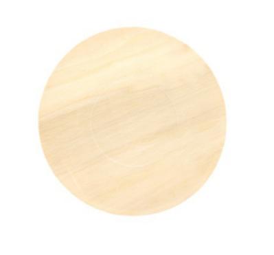 Wooden Bio Disposable Plates Recyclable Party Plates For Camping 165x15mm