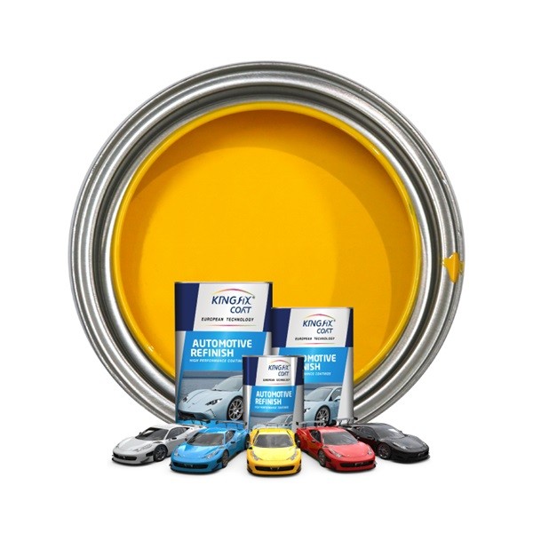 1K Silver Base Coat Automotive Lacquer Paint Premium Visual Lacquer Paint For Cars