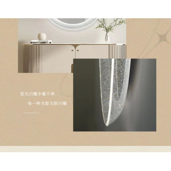 Bathroom Mirror Intelligent Luminous Wall Mirror Circular Makeup Mirror with Light (WH-MR-104)