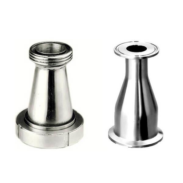 Eccentric Sanitary Concentric Reducer Fittings , Threaded Sanitary Tri Clamp Fittings
