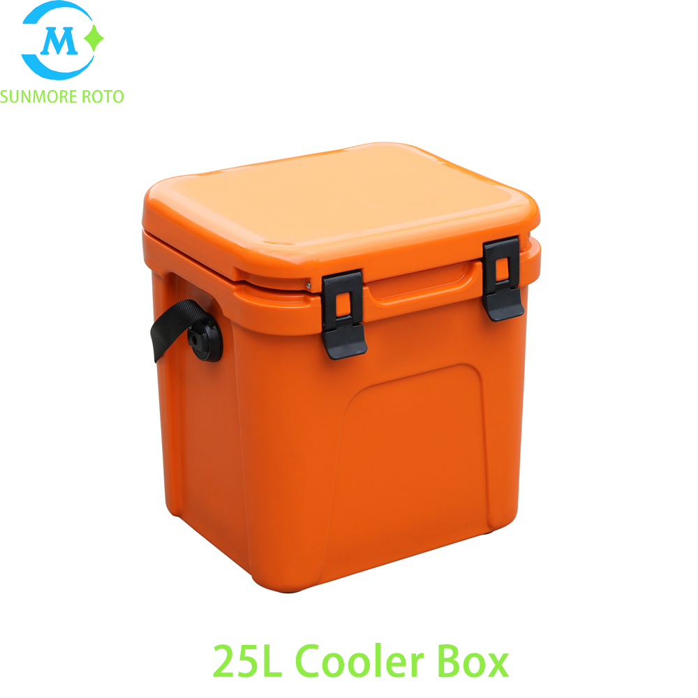 SUNMORE ROTO Custom 25L Rotomolded Thermal Cooler Container, Sealed Portable Insulated Storage Box For Outdoor Activities, Fresh Product Transport