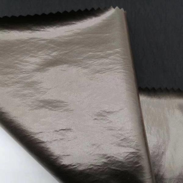 TPU Coated 100% Polyester Winter Jacket Fabric Windproof Waterproof 50Dx50D