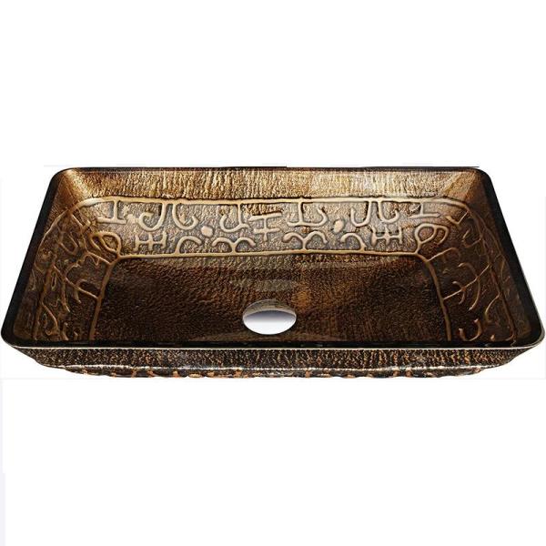 Large Rectangular Vessel Sinks Bathroom Hot Melt Hand Drawing