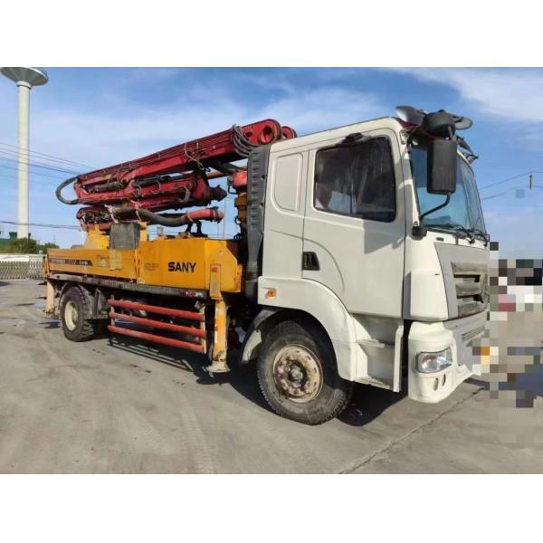 25m Truck Mounted Pump Used Concrete Mixing Plant with Semi-Dry Shotcrete Type in 2011
