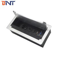 Populaire incorporé sur la secousse de table de conférence vers le haut du cric de table de bureau de rechange de prise avec la puissance /USB