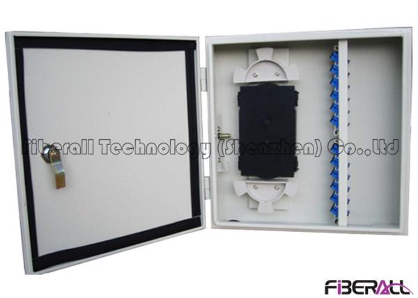 Outdoor Waterproof Fiber Optical Distribution Box Wall Mount Fiber Patch Panel 24 Cores