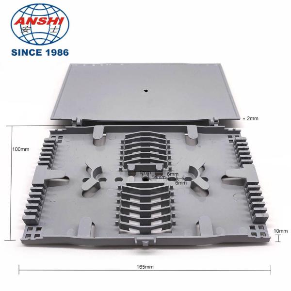 Tala flexível Tray Protective Distribution Box da fibra ótica da montagem em rack do ABS