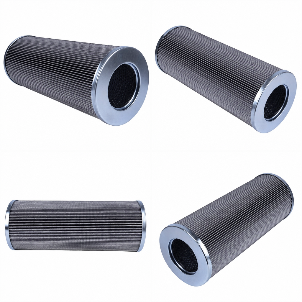 Stainless Steel Pleated Filter Cartridge with Large Dirt-holding Capacity and Stable Construction for Hydraulic Systems