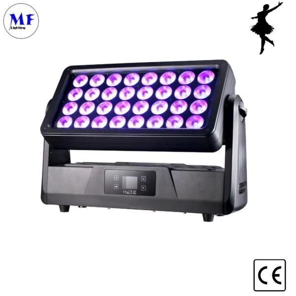 32X30W IP65 RGBW LED Stage Wall Washer Light Waterproof Seetronic DMX AC100-240V Alumínio 25° Para Clube