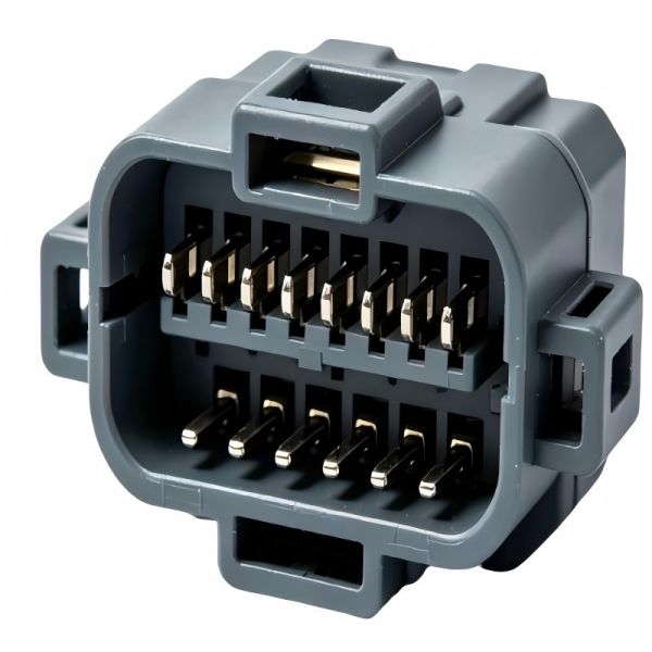 16-pin automotive connector male head cover