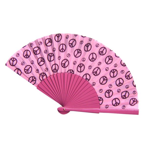 Customized Printing Advertisement Promotion Party and Wedding Decoration Wood Ribs Fan for Sale
